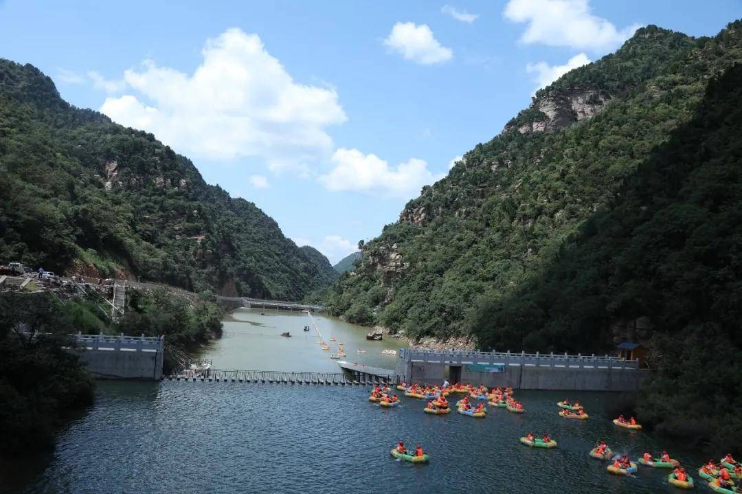 首屆仰韶酒莊仙門山曲水流觴嬉水節開幕 激情漂流,清涼一夏