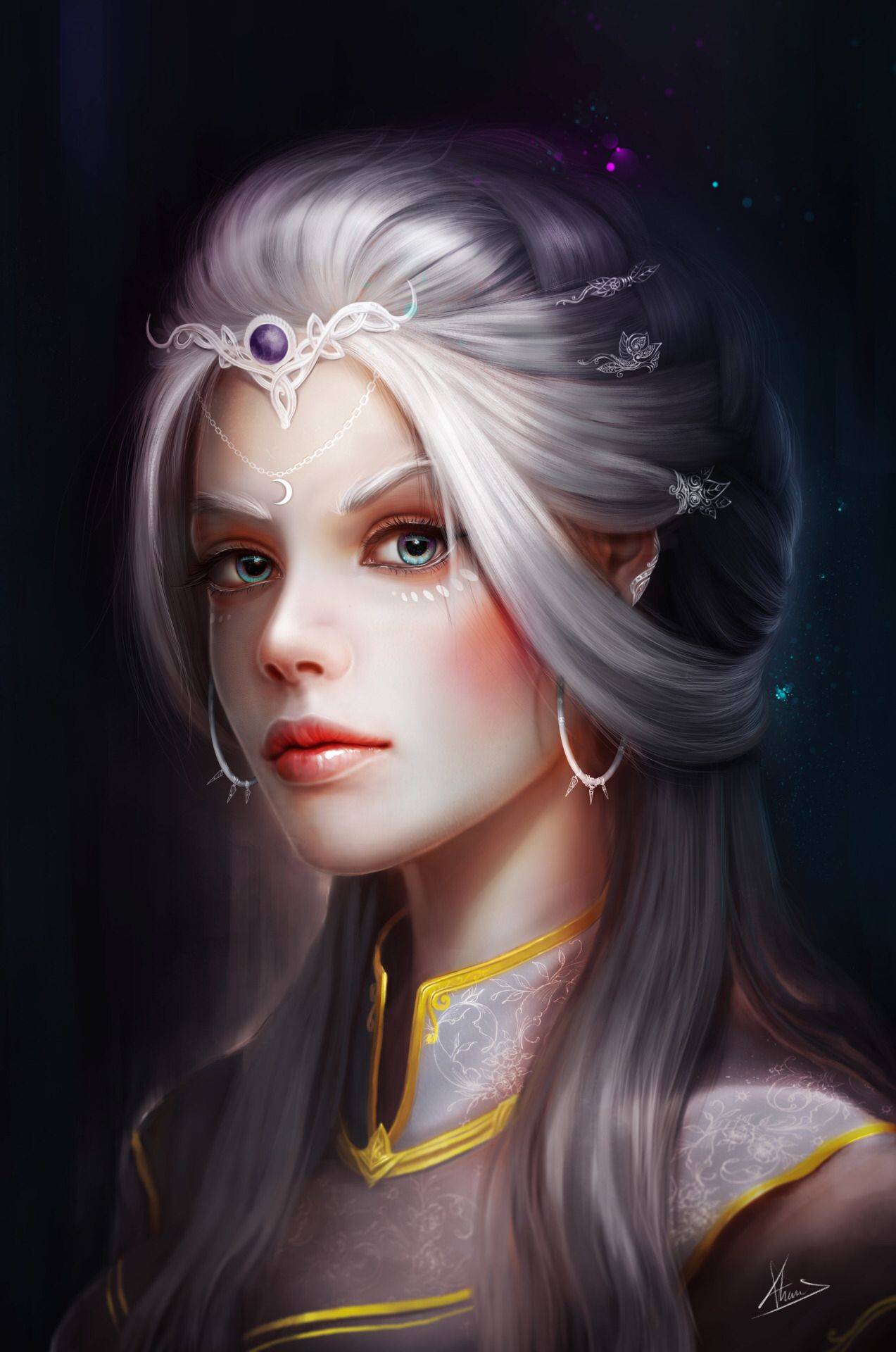 人物头像人物原画设计二次元原画设计风格