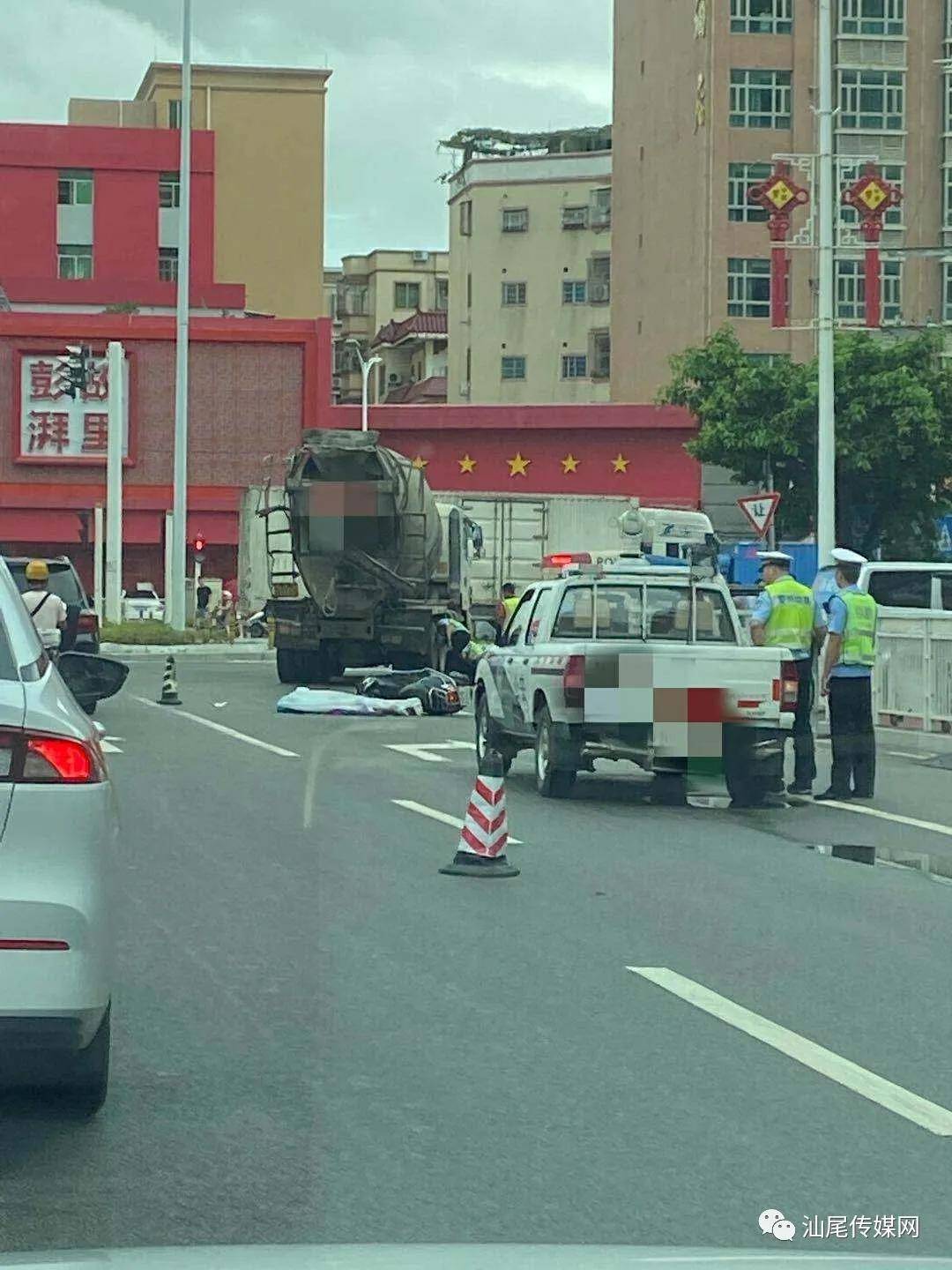 突发,海丰县永安达附近发生一起交通事故