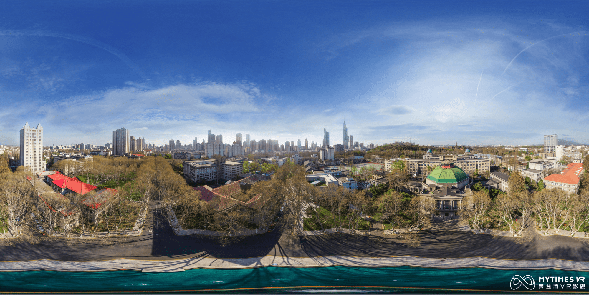 亮点七:全国首个交互式vr全景视频 开创漫游云端校园