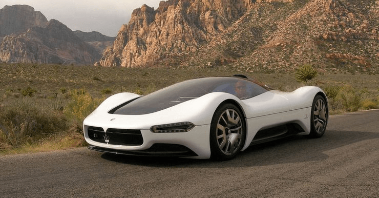 玛莎拉蒂鸟笼75 日的设计师们设想了一个未来的汽车.