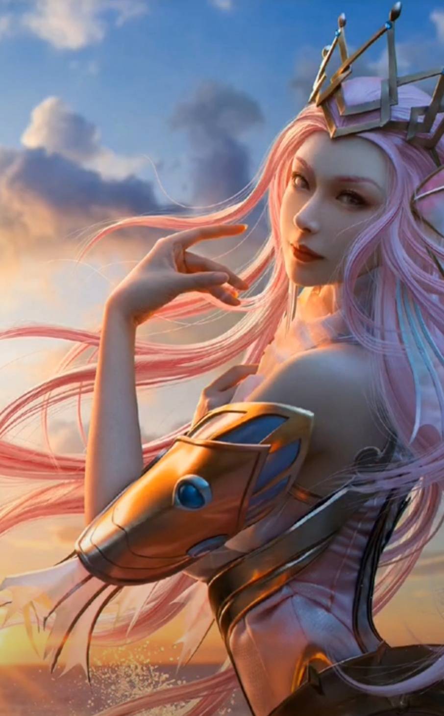 王者荣耀真人小姐姐cos武则天海洋之心