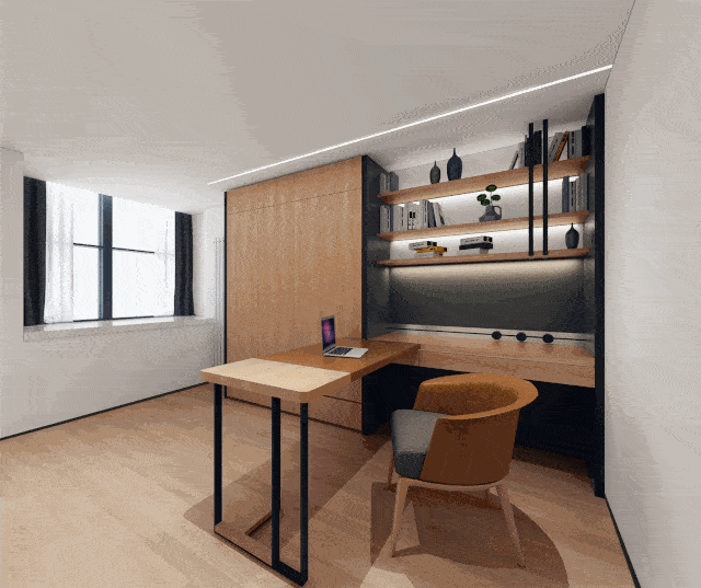 书房/次卧效果图书房/次卧实景图书房/次卧实景图卫生间中的线条之美