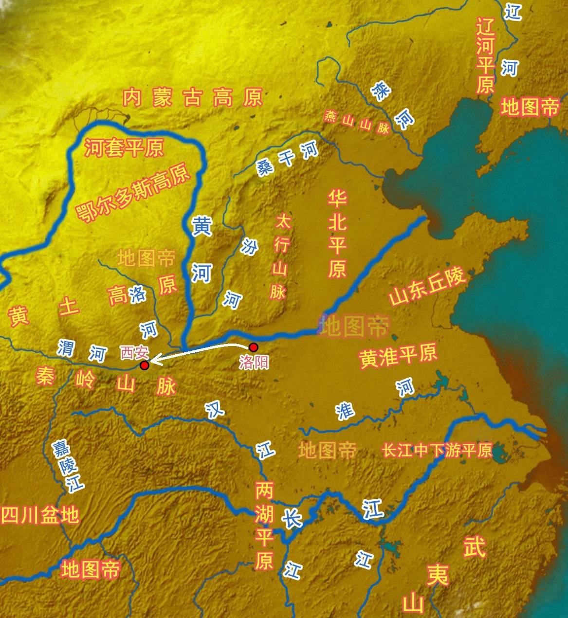 三国详细地形图高清版图片