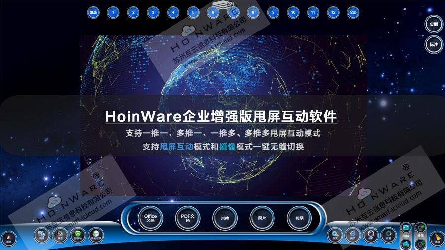 HoinWare|HoinWare多屏幕互甩软件技术助力“庆阳华为云计算大数据中心”展厅建设