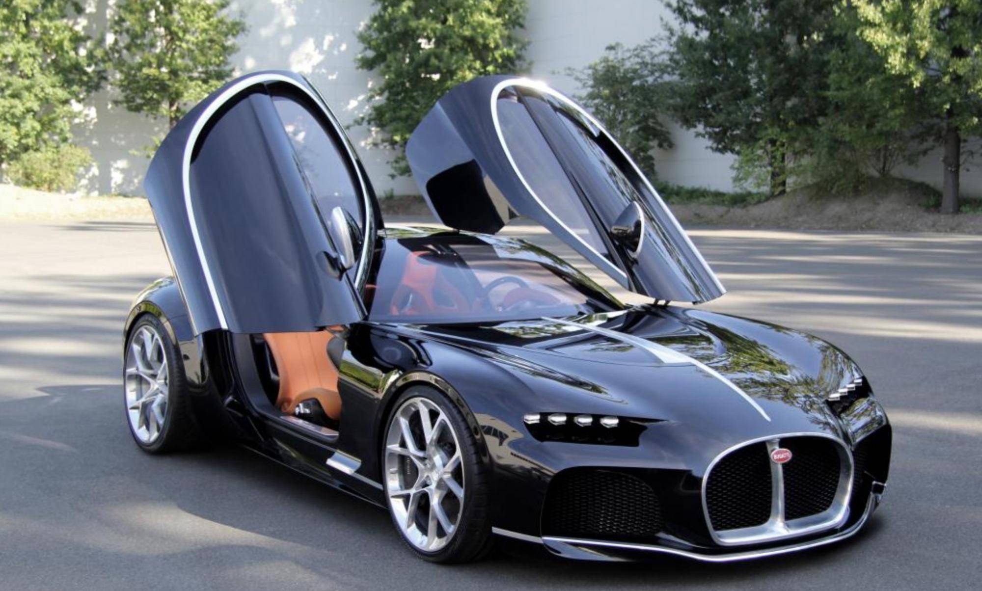 蝴蝶门 大溜背车身 中置四出排气,还配w16引擎_搜狐汽车_搜狐网