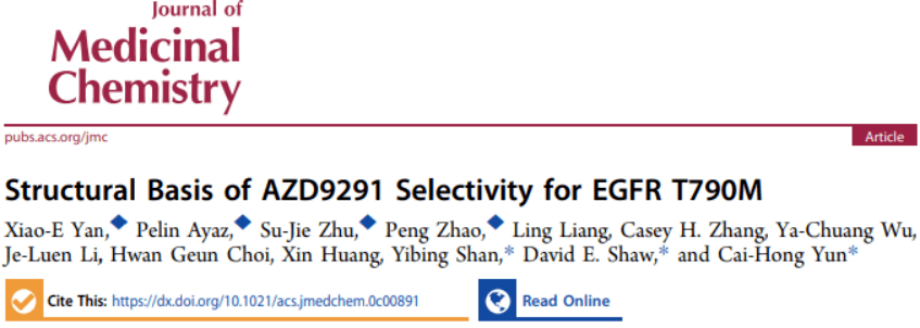 jmcdeshaw与北京大学通过md模拟揭示egfr抑制剂奥西替尼的选择性机制