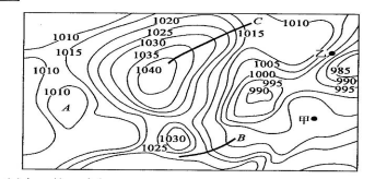 高三地理复习等压线图的判读技巧