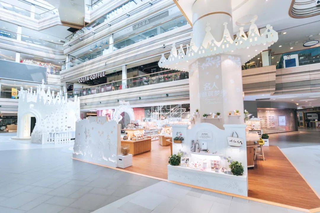 恒基名人购物中心中庭大包柱案例分享