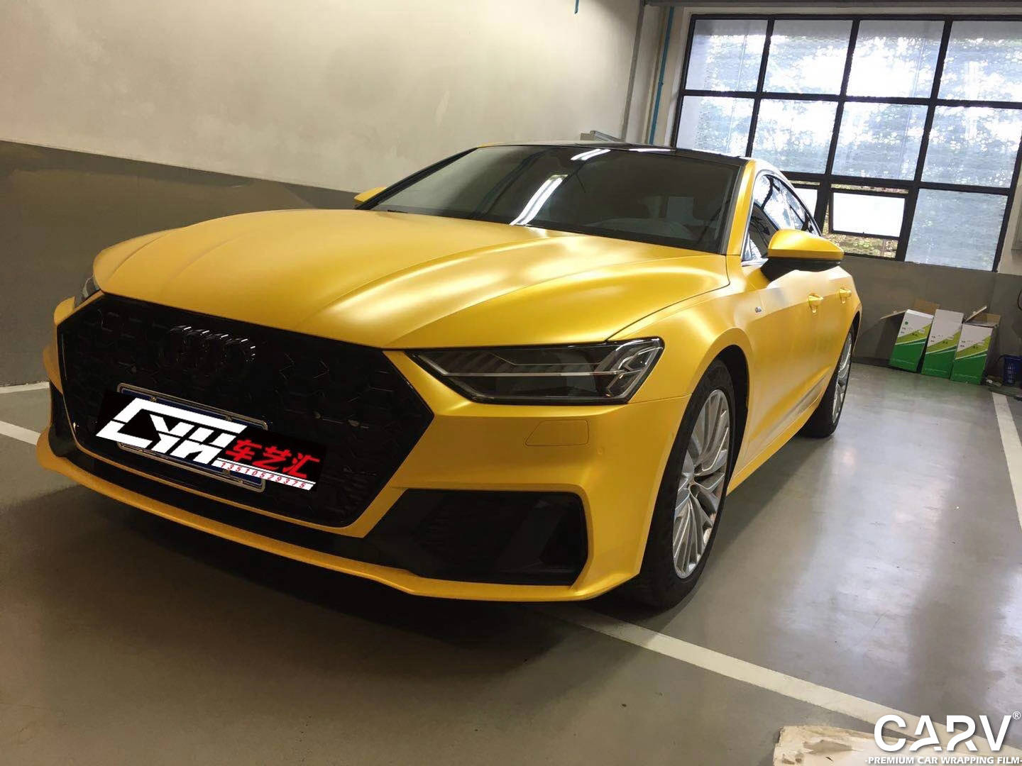 奥迪a7 电光金属大黄蜂 1218