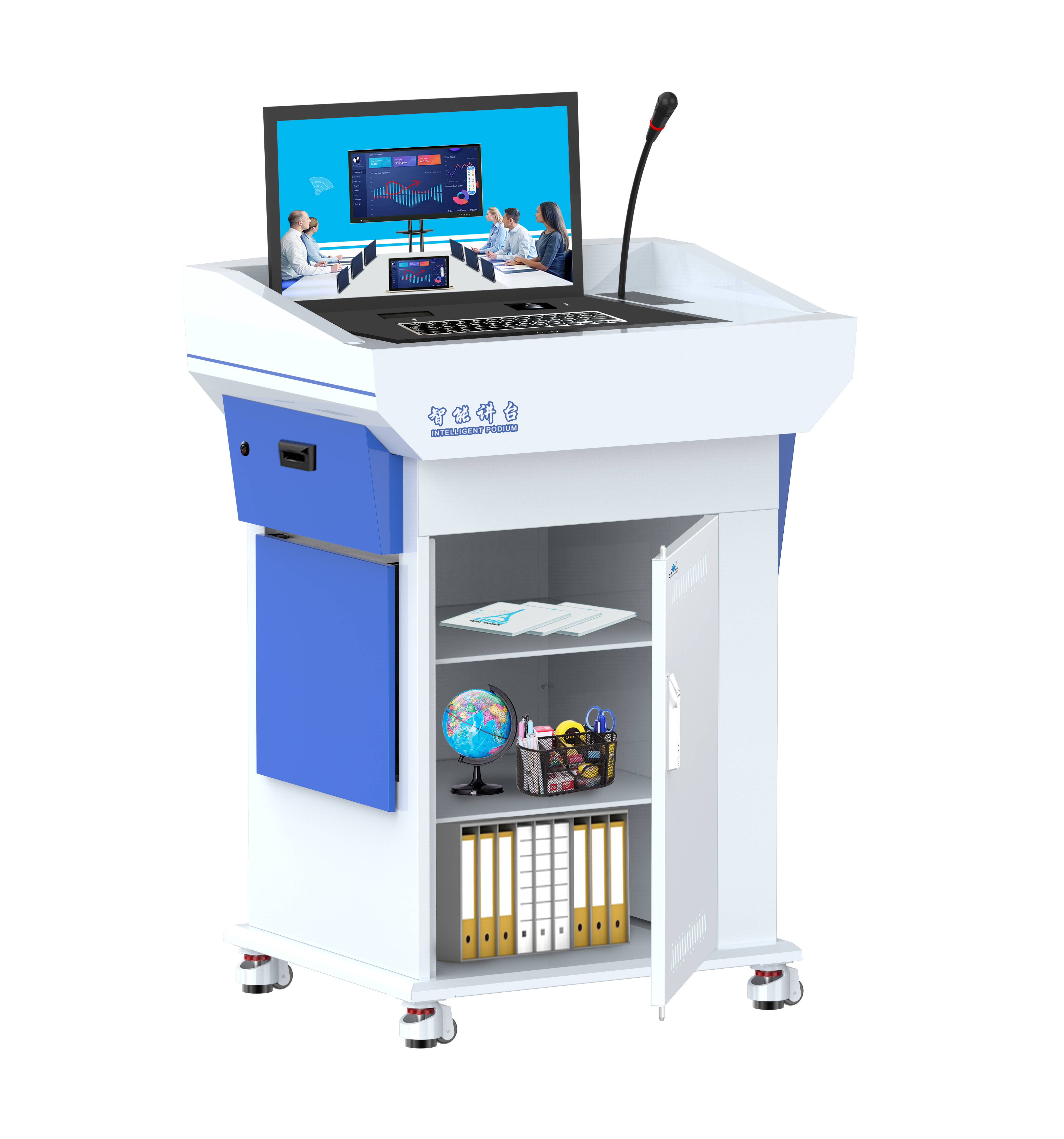 多媒体智能互动讲台,智慧教室优选