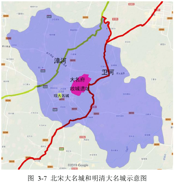 大名县城街道地图图片