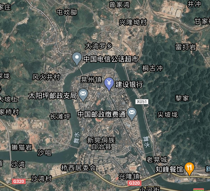 晃州镇地图图片