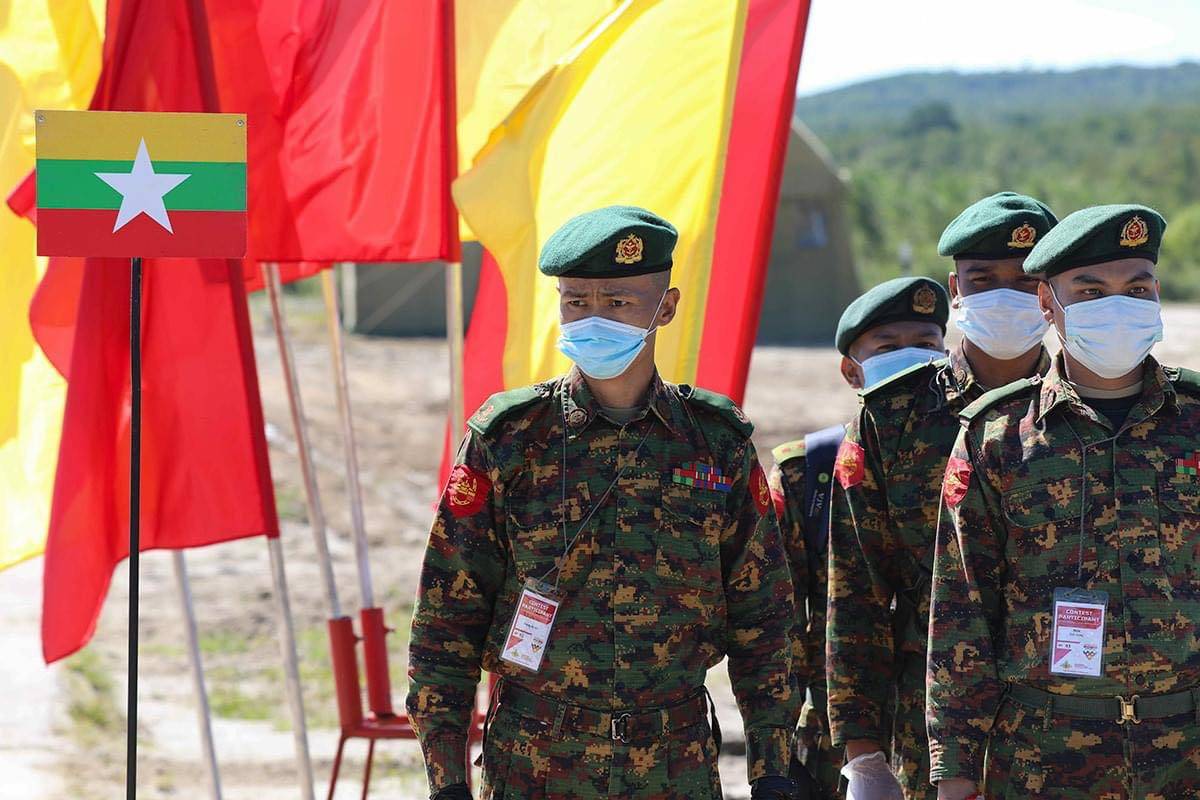 缅甸装甲部队在国际军事比赛2020之坦克两项