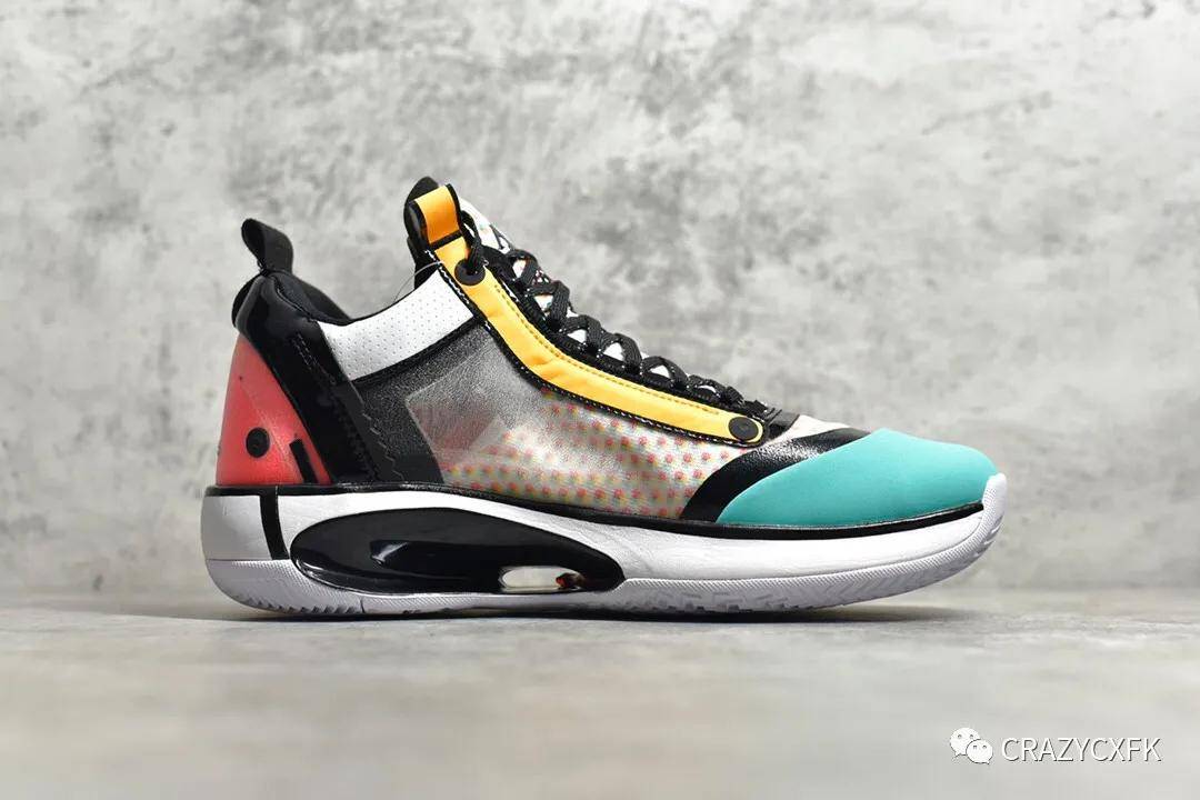 aj34 郭艾伦 air jordan 糖果色概念轻量化球鞋 cz7748-100_手机搜狐