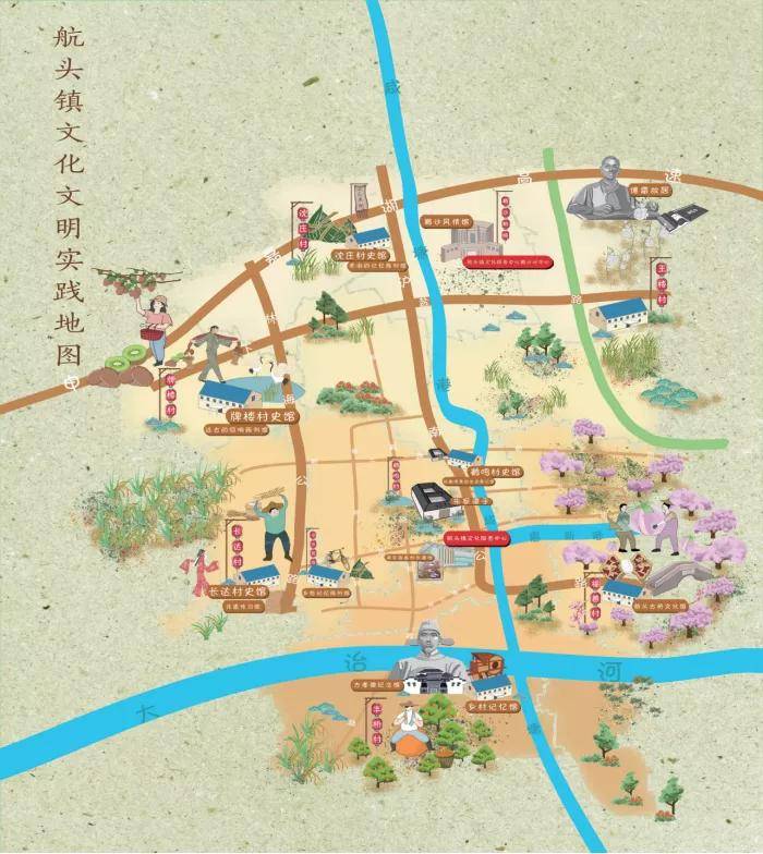 慈溪鸣鹤古镇地图图片