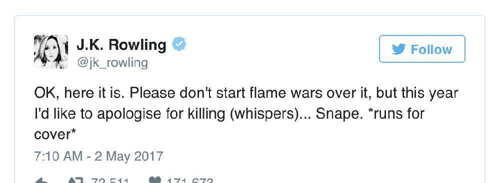 每年一虐, jk罗琳发文向小精灵多比"道歉"_手机搜狐网