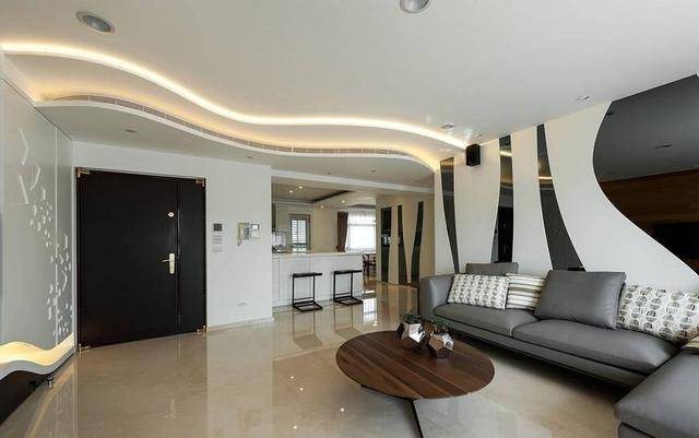 家庭装修,你家客厅吊顶可以这样做!_造型