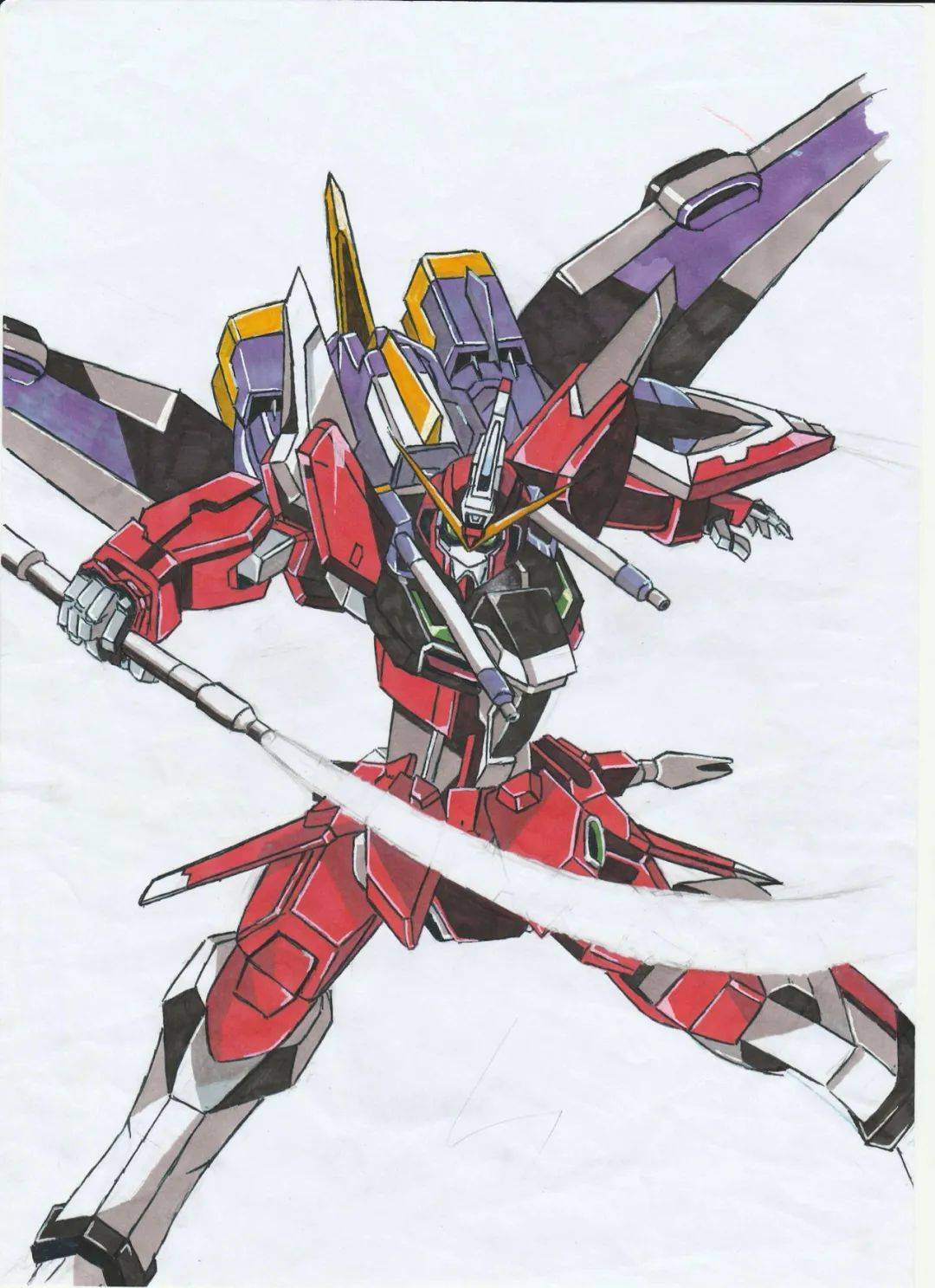 没钱买高达怎么办?自己画!