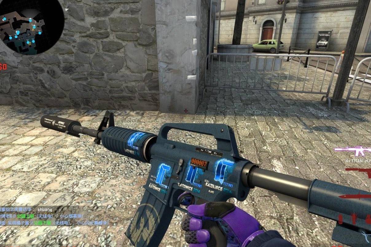 第四款是最佳搭配性,titan印花公认的最佳搭配皮肤为ak47火神,此款