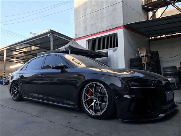 引领低趴潮流李洋分享奥迪a4b9改装airbft气囊避震后背箱造型