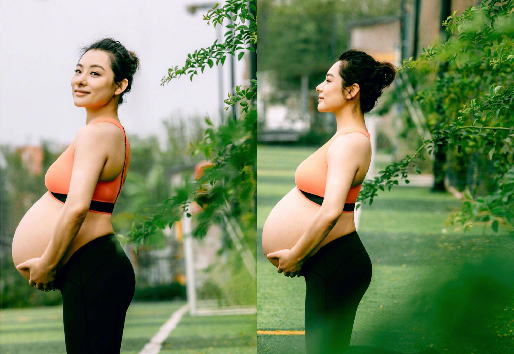 刘璇晒孕肚玩高难度动作,倒立一字马,被誉为超人妈妈