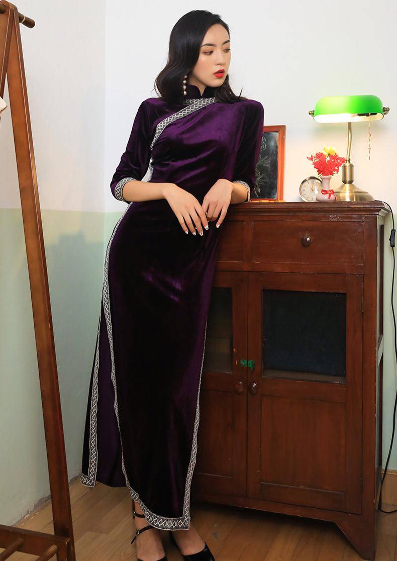 长相平凡的姑娘初秋穿一袭旗袍复古又文艺瞬间提升气质