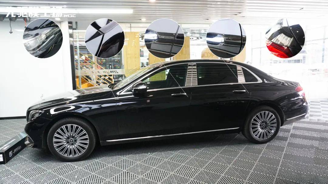 长久镜面,久到离谱 奔驰e300l装贴pts隐形车衣