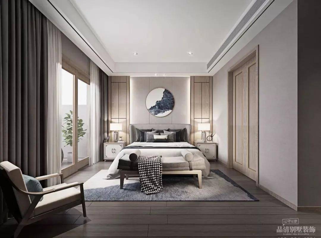 品清别墅设计 | 新中式原木风,自然舒适温情满满