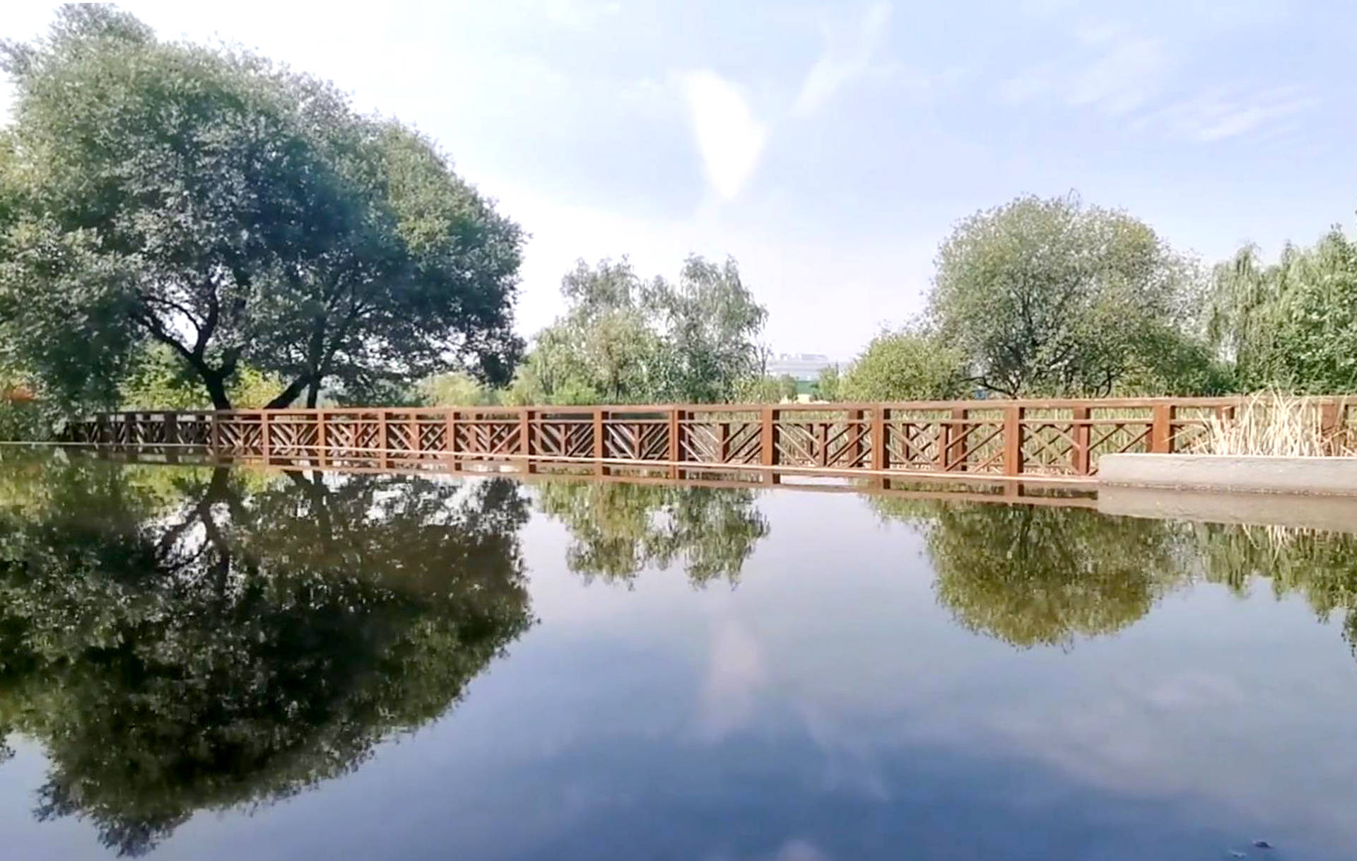游览武汉郊区兰亭公园有山有水的全开放式环境书法元素是亮点