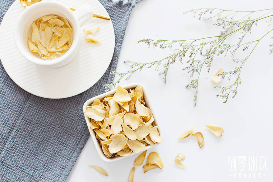 每日识一养生茶百合茶清新淡雅安神佳品