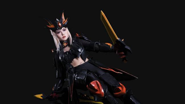 cos王者荣耀花木兰水晶猎龙者