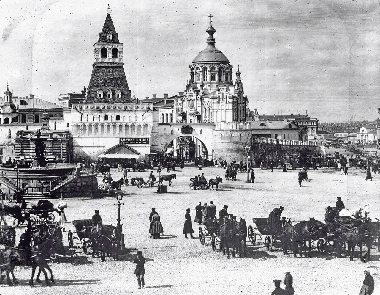 历史老照片十九世纪和二十世纪之交的莫斯科
