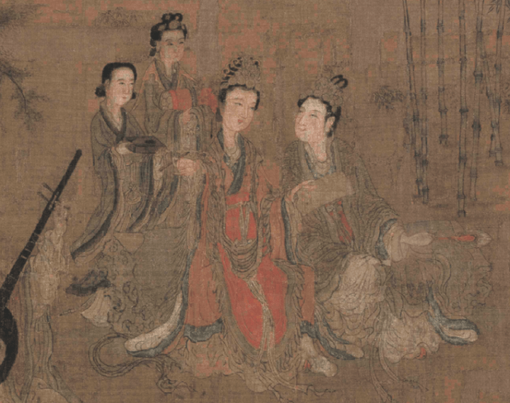 古画中的美丽女仙，阮郜《阆苑女仙图》赏析_董双成