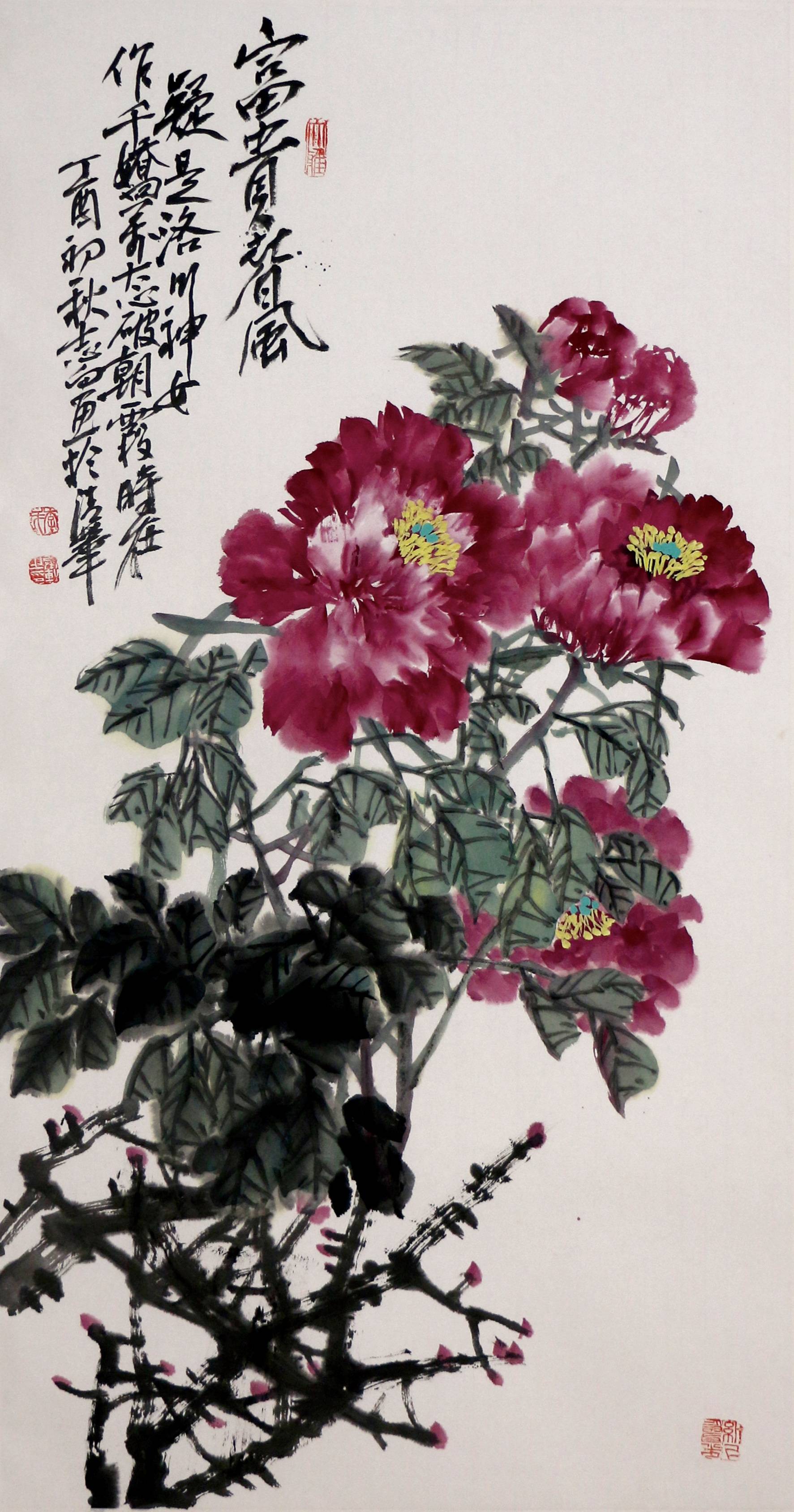 京海墨韵李志向的花鸟画清新雅致多情传神