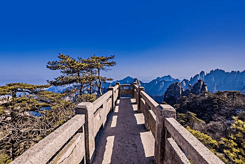 原创原创诗词刁节木山前景色如仙境变幻无常时觉新黄山览景六