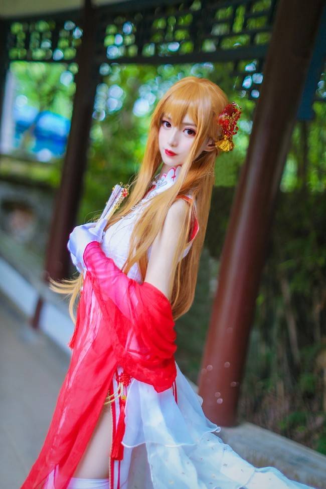 cos:刀剑神域,旗袍亚丝娜