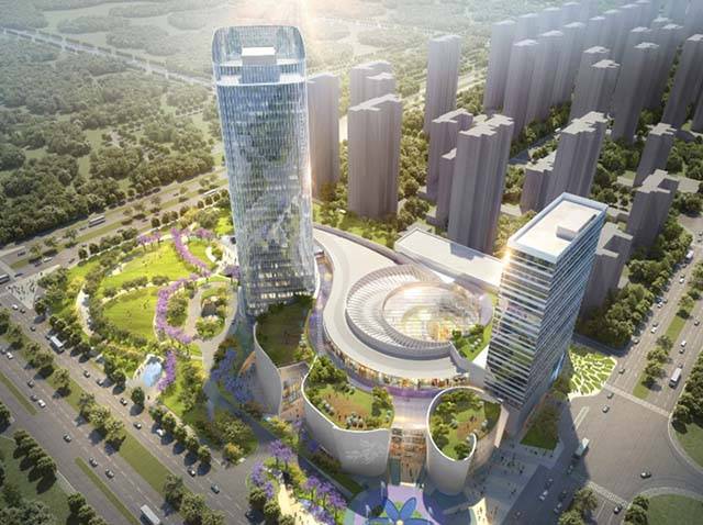 沈阳中海和平之门商业综合体从玫瑰中汲取灵感,打造森林城市典范_设计