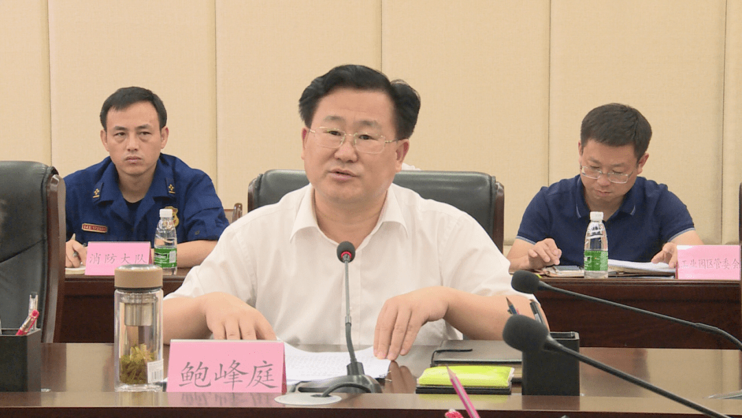 处长钟冬林,省自然资源厅二级调研员黄越,市应急管理局局长邓旺华出席