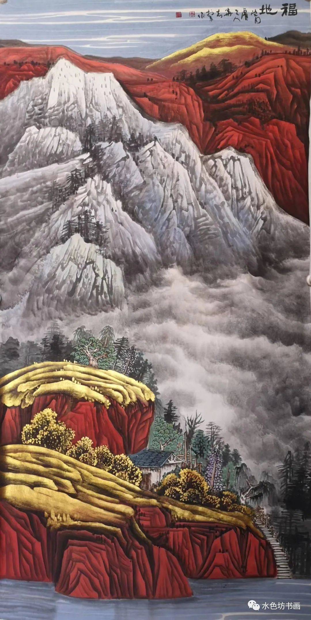 画家专栏│李华志高雅落寞富丽浓艳的青绿山水