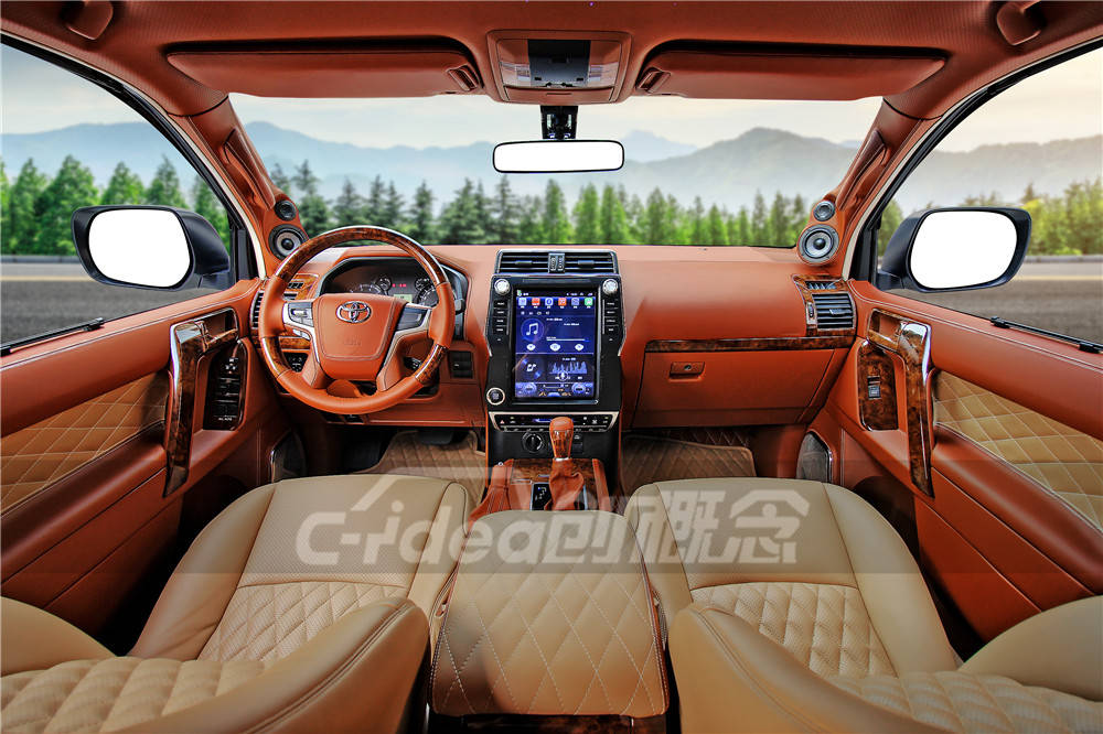 普拉多的内饰配置并没有那么好,这次经过创概念的一番精心设计和改装