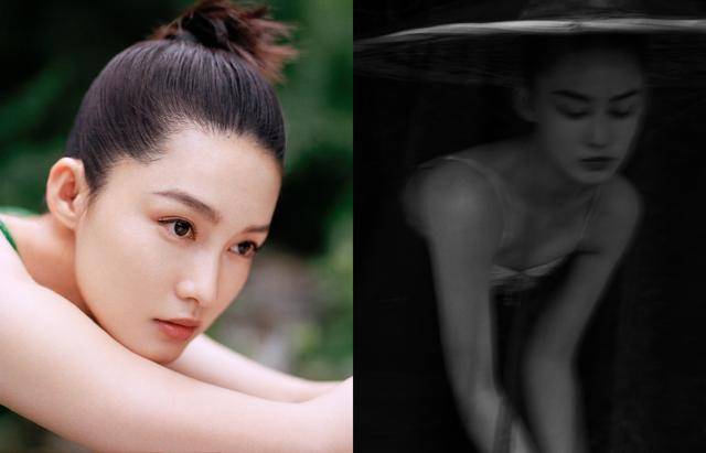 李沁露背诗画造型大片,一次大胆的尝试,古风古韵,神秘又美丽