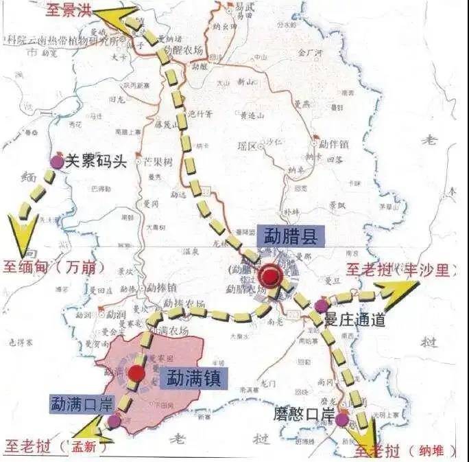 老挝高速公路规划图图片