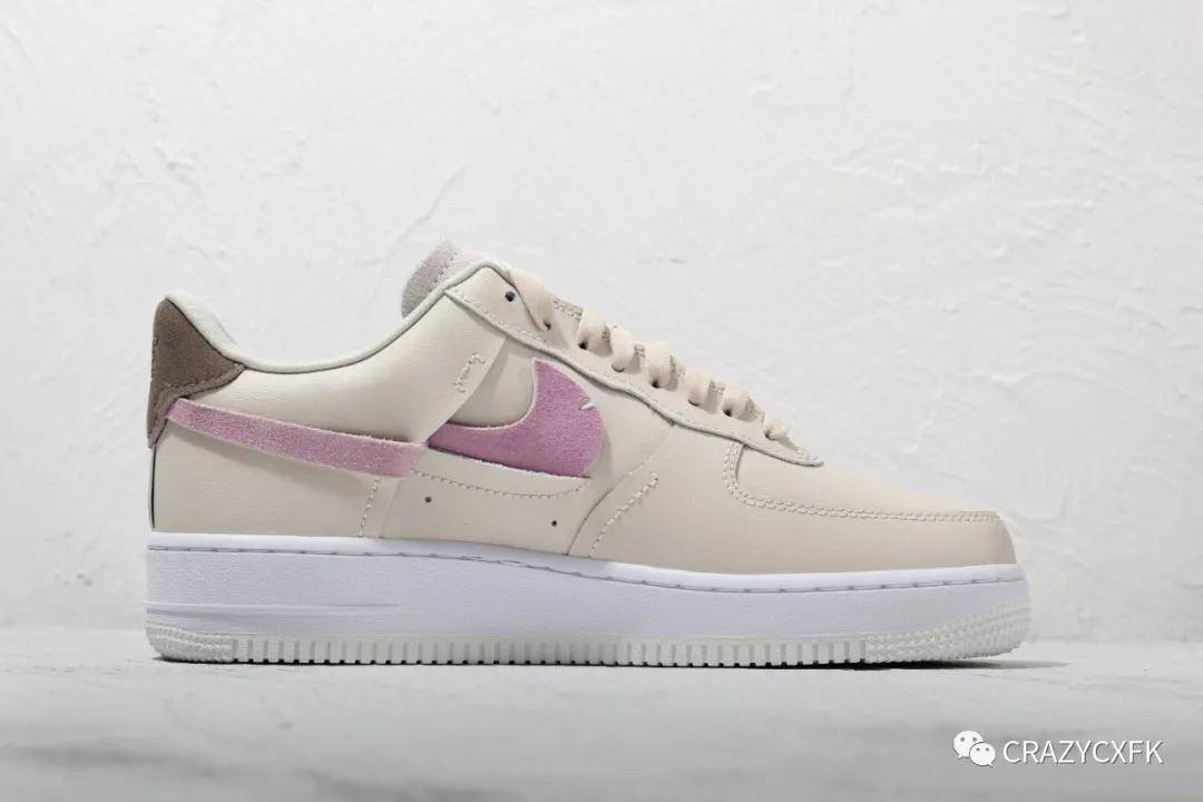 断钩 air force 1 low vandalized lxxlt 奶油棕粉鸳鸯运动鞋_nike
