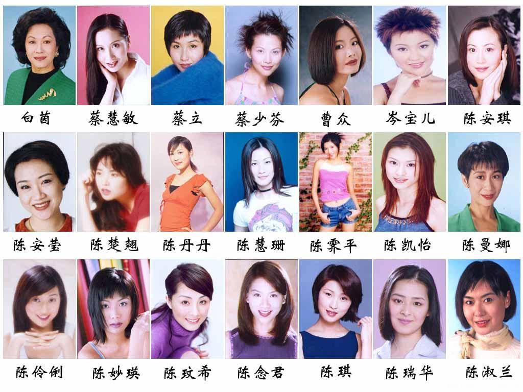 TVB女演员大全 90年代图片