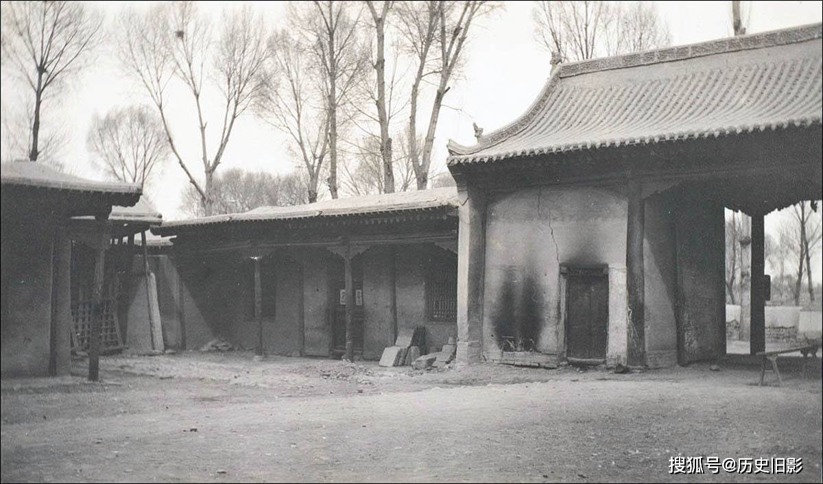 1910年甘肃酒泉历史建筑照片,肃州北城门与鼓楼