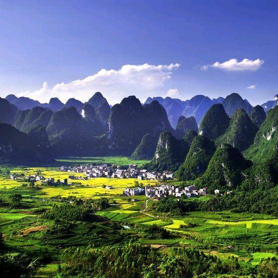 到广西世界自然遗产地感受南方的秋天