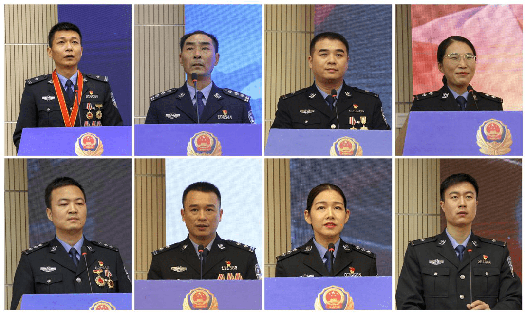 先进事迹报告结束后,省公安厅党委副书记,副厅长杨琪君作讲话.