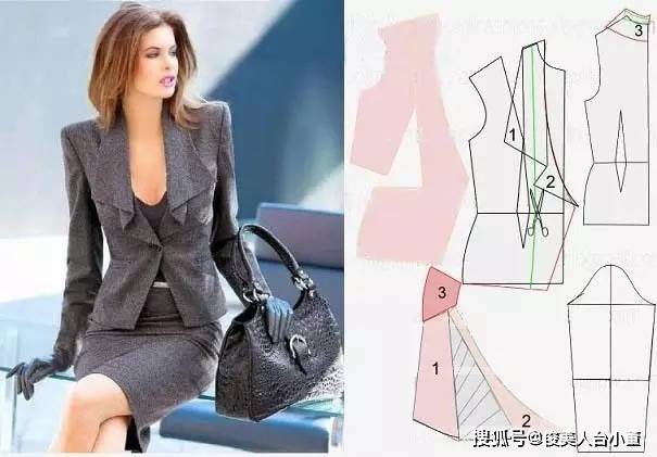 外套|俊美人台小董/国外大牌服装纸样及裁剪图整理推荐