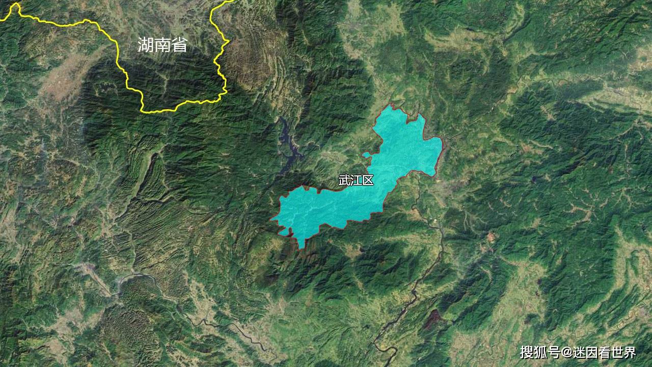 12張地形圖快速瞭解廣東省韶關市的10個市轄區縣市